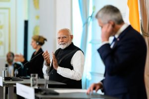 Per vizitą Austrijoje Indijos premjeras N. Modi pareiškė pasirengęs padėti atkurti taiką Ukrainoje