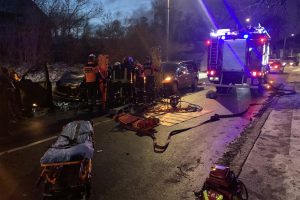 Naujojoje Vilnioje – trijų automobilių avarija: kaltininkas buvo neblaivus 