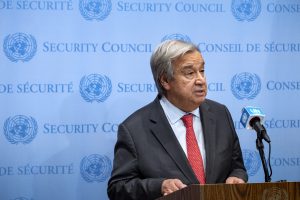 JT vadovas sako esąs labai sunerimęs dėl Izraelio ir „Hamas“ konflikto intensyvėjimo