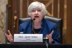 J. Yellen: G-7 šalys turi skubiai areštuoti įšaldytą Rusijos turtą ir siųsti jį į Ukrainą