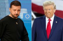 V. Zelenskis ir D. Trumpas galbūt susitiks Paryžiuje