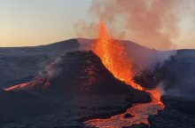 Pietvakarių Islandijoje – naujas vulkaninis išsiveržimas