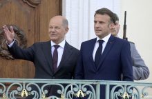 D. Medvedevas pašaipiai sureagavo į EP rinkimus: paragino O. Scholzą ir E. Macroną atsistatydinti