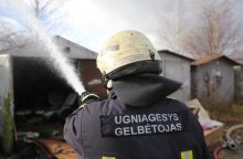 Skaudi nelaimė Utenoje: per gaisrą garaže žuvo žmogus