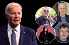 Holivudo žvaigždės apie J. Bideno sprendimą: vadina legenda, dėkoja už nesavanaudišką sprendimą