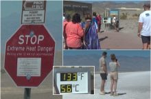 Įspūdingoje vietoje – nežmoniškas karštis: turistai atvyksta išbandyti savo ištvermės