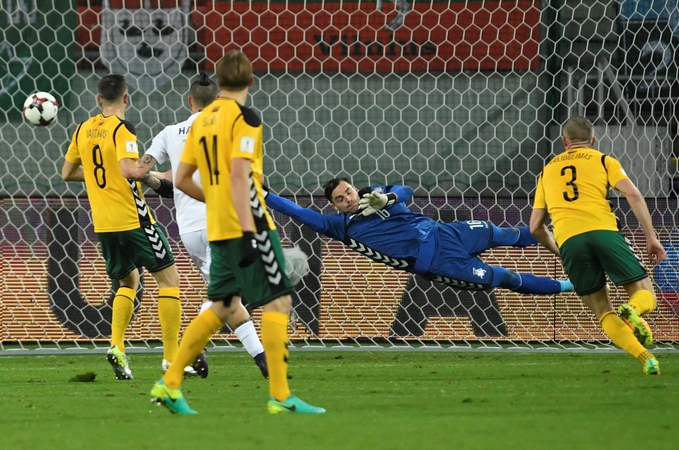 Lietuvos futbolininkams Slovakijoje – itin skaudus dūris