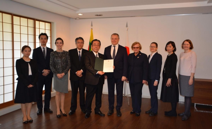 Japonijoje veiklą pradėjo trečias Lietuvos garbės konsulatas