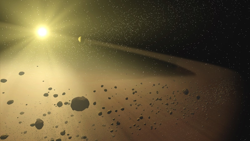 Žemės planetą nuo asteroidų gins erdvėlaivių–kamikadzių flotilė