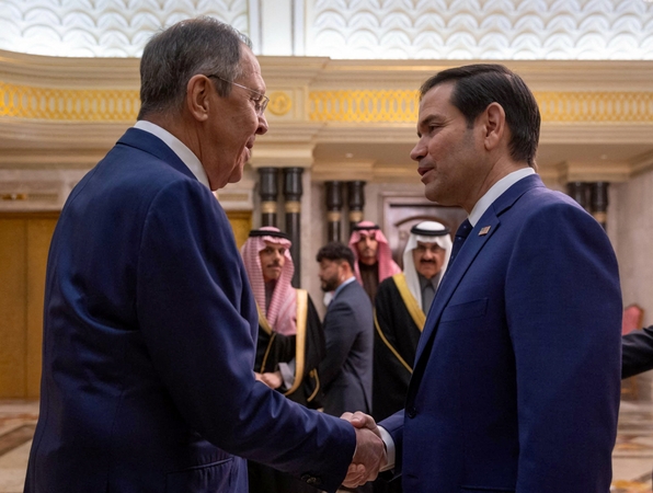 Sergejus Lavrovas ir Marco Rubio