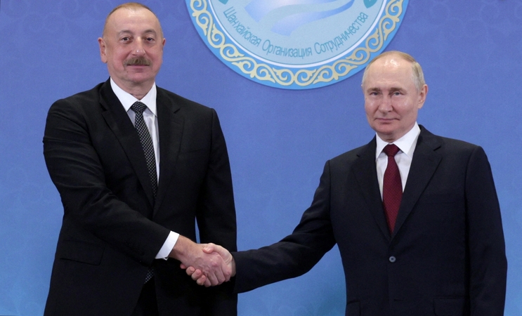 Ilchamas Alijevas ir Vladimiras Putinas