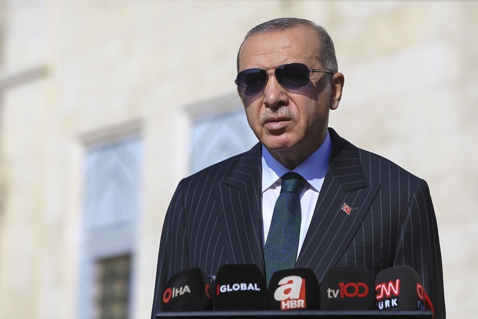 Turkijos prezidentas apkaltino Europą veiksmais, primenančiais nacius