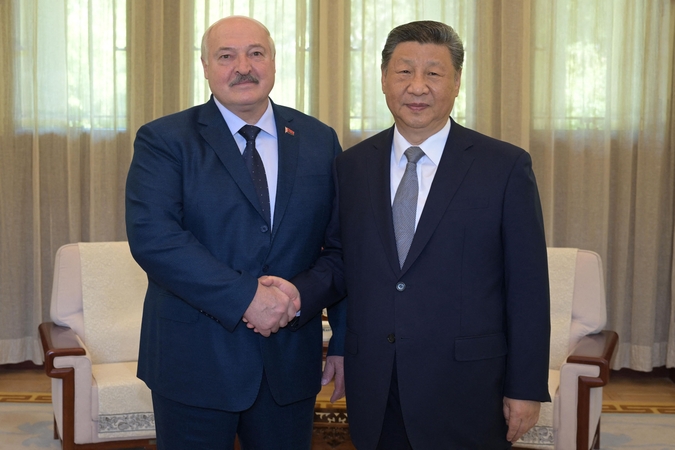 Aliaksandras Lukašenka ir Xi Jinpingas