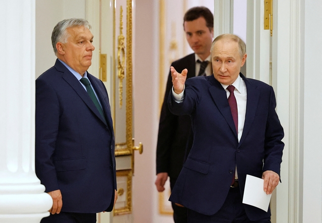 Viktoras Orbanas ir Vladimiras Putinas