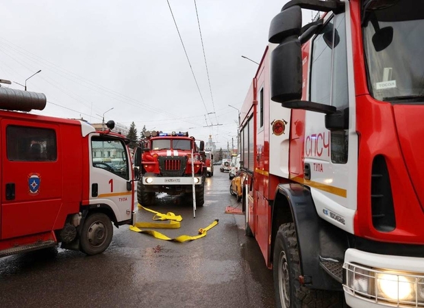Ukrainos dronai sukėlė gaisrą Rusijos dujų terminale