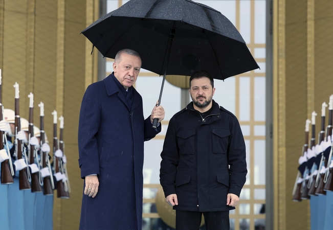 Recepas Tayyipas Erdoganas ir Volodymyras Zelenskis