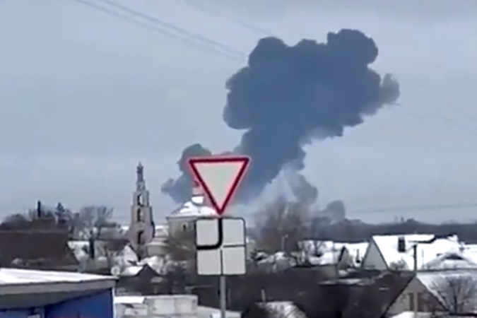 Ukraina sako pradėjusi baudžiamąjį tyrimą dėl Rusijos karinio lėktuvo katastrofos