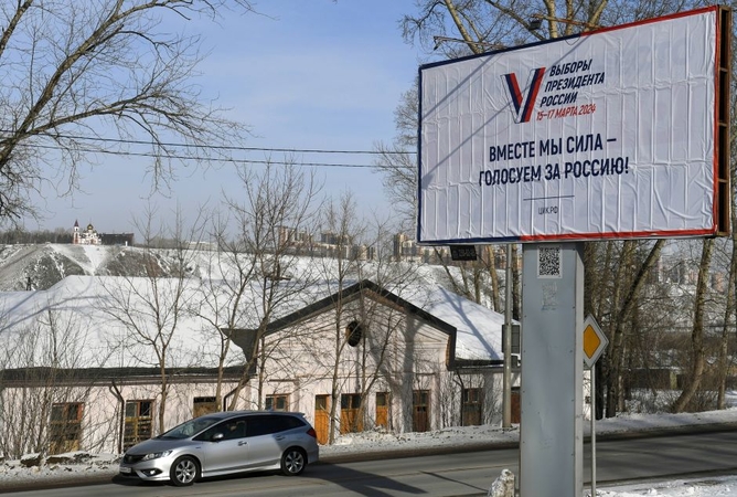 Atokiuose Rusijos regionuose prasidėjo išankstinis balsavimas prezidento rinkimuose