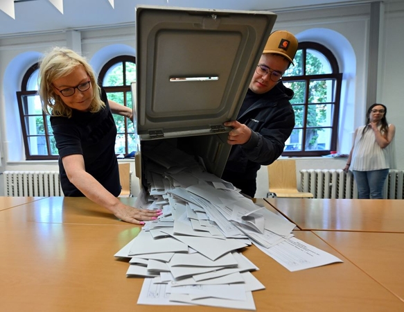 Pirmosios balsavusiųjų apklausos: proeuropietiškos partijos turėtų išlaikyti daugumą EP