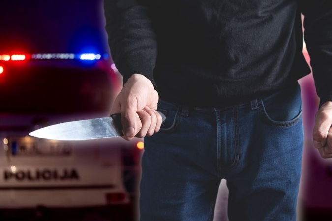 Per išgertuves vyras peiliu sužalojo moterį