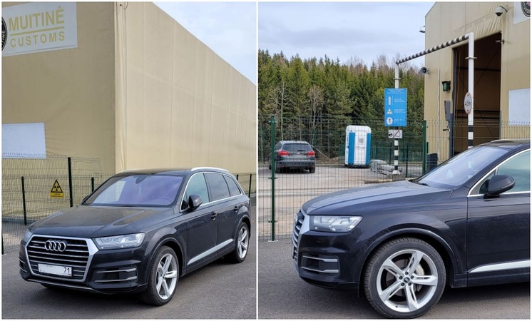 Muitinės pareigūnai sulaikė pirmąjį automobilį su rusiškais registracijos numeriais