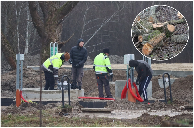 Tvarko: prie Smeltalės upelio teritorija išvalyta ruošiantis statyti valymo įrenginius.