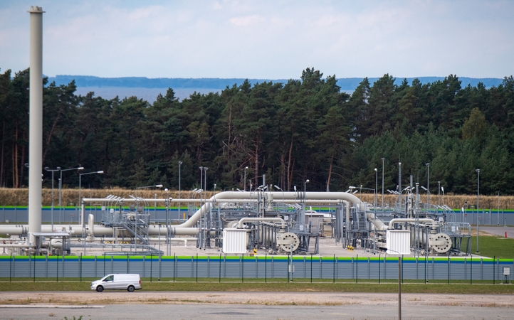 Vienoje „Nord Stream 2“ gijų užfiksuotas slėgio kritimas, galimas nuotėkis prie Bornholmo