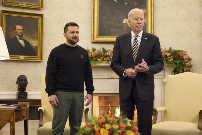 J. Bidenas ir V. Zelenskis.