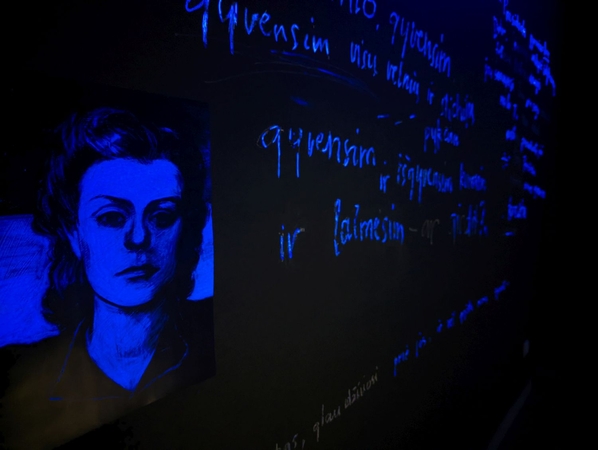 Įtaigu: nepaprasta D. Grinkevičiūtės gyvenimo istorija parodoje atskleidžiama pasitelkus interaktyvias priemones.