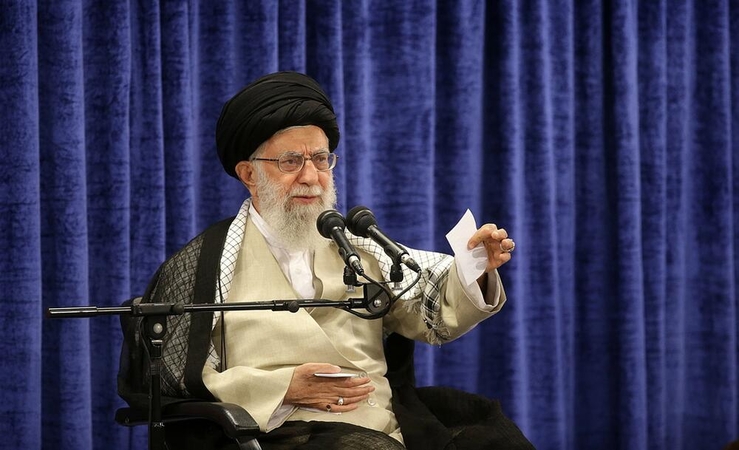 Irano aukščiausiasis lyderis ajatola A. Khameneius.