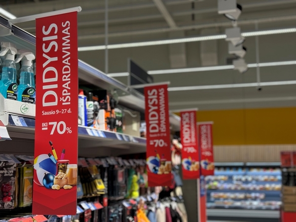 Didysis išpardavimas visose Lietuvos „Maximos“ parduotuvėse. 