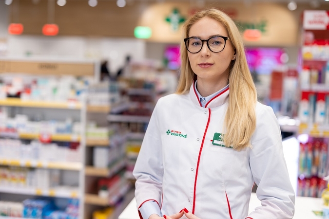 „Eurovaistinės“ vaistininkė Toma Gečienė.