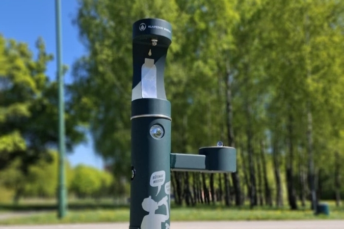 Nauja vandens gertuvė Draugystės parke.