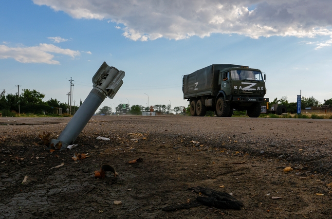 Rusų žiniasklaida: per Ukrainos smūgį Chersone žuvo Maskvos pareigūnas