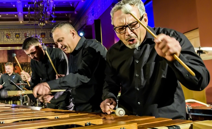 Mušamųjų grupė „Giunter Percussion“ surengs koncertą Nacionalinėje filharmonijoje