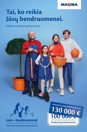 „Maxima“ bendruomenes kviečia teikti paraiškas: 30 gimtadienio proga prizinį fondą didina 30 proc.