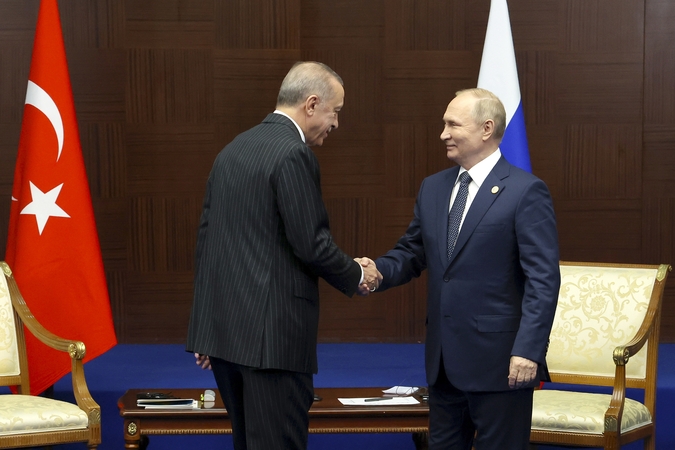 R. T. Erdoganas nurodė vyriausybei pradėti rengti Rusijos siūlomo naujo dujų centro planus