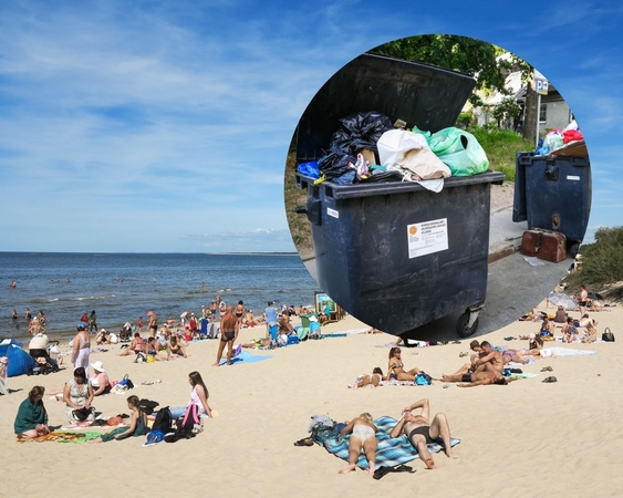 Palanga sprogsta nuo poilsiautojų ir muša rekordus: suvartojama daug vandens, vežami kalnai šiukšlių
