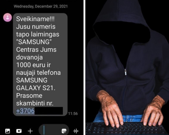 Sukčiai bando laimę su sena schema: vėl atakuoja gyventojus žinutėmis