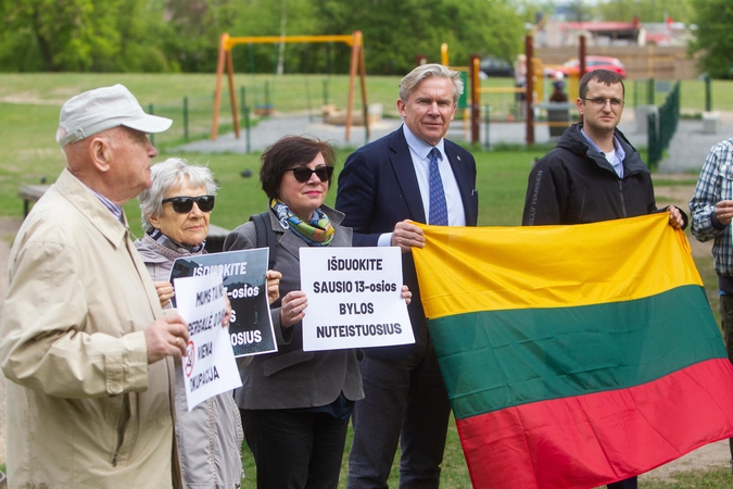 Konservatoriai prie Rusijos ambasados surengė piketą