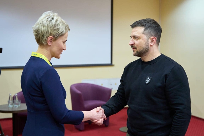 Lietuvos generalinė prokurorė konferencijoje susitiko su Ukrainos prezidentu