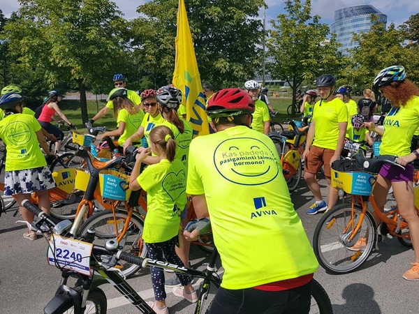 „Velomaratone“ – ir bendros verslo partnerių komandos