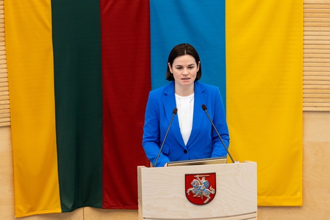 S. Cichanouskaja: Lietuvos pagalba neapsiriboja žodžiais ar išsakytu susirūpinimu