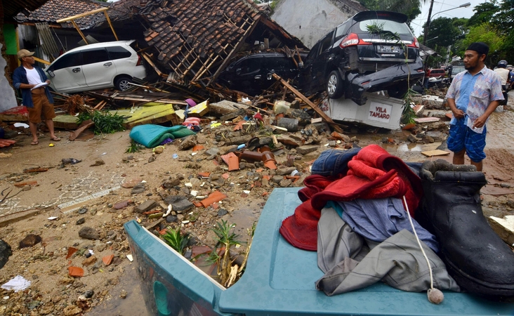 Pragaras Indonezijoje: apie pražūtingą cunamį žmonės nebuvo įspėti