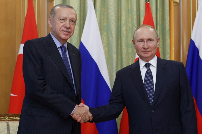 R. T. Erdoganas V. Putinui: Turkija gali tarpininkauti dėl Ukrainos atominės elektrinės