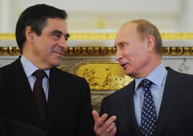 F. Fillonas ir V. Putinas 