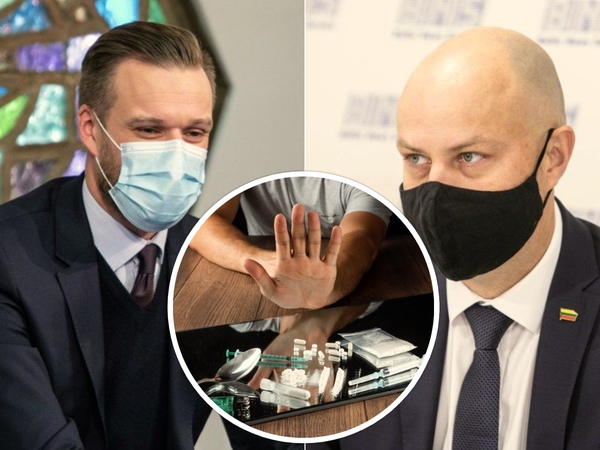Seime – ginčai dėl narkotikų dekriminalizavimo: A. Veryga nepritaria, G. Landsbergis palaikys