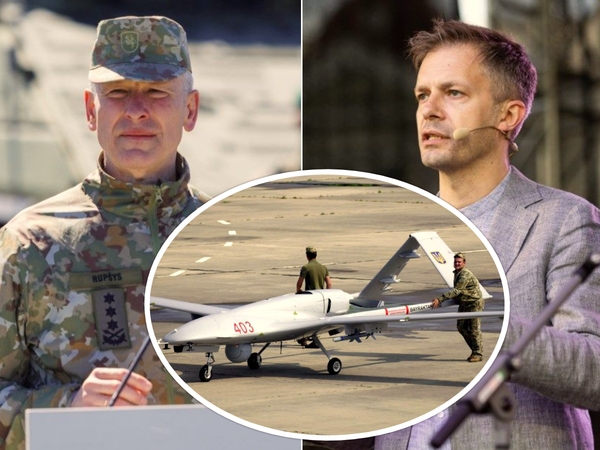 V. Rupšys palaiko A. Tapino planą Ukrainai nupirkti kovinį droną: žada prisidėti kariuomenė