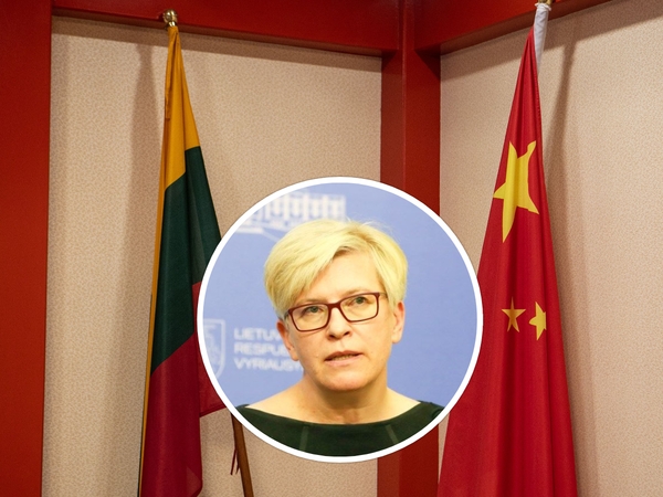 Premjerė: Lietuva neturi laikytis Kinijos diktato