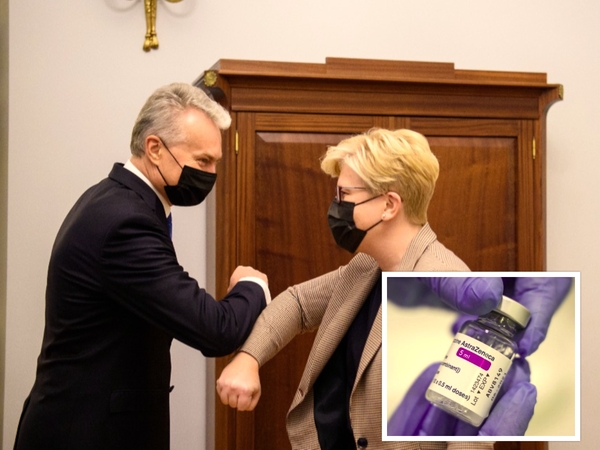 Rodo pavyzdį: šalies vadovai nuo COVID-19 skiepysis „AstraZeneca“ vakcina 